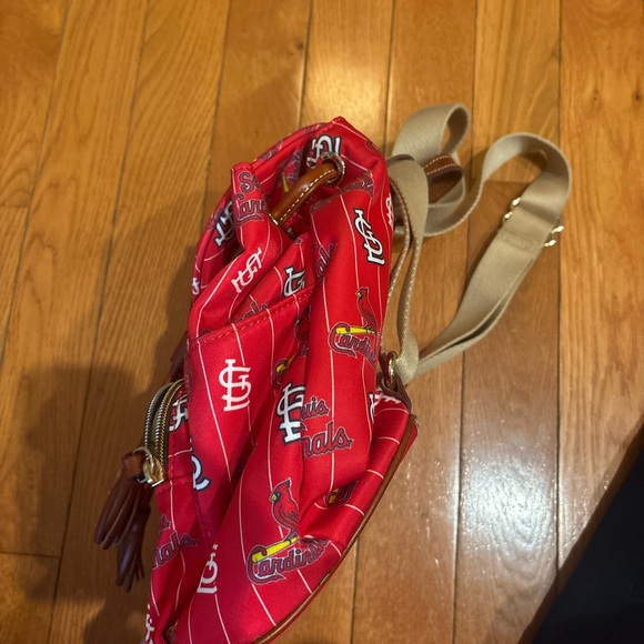 Red Patterned Backpack - Picture 3 of 6